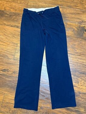 VTG Ralph Lauren Active Athleisure Pants Sz Small Navy Yoga Pull On Stretch SOFT